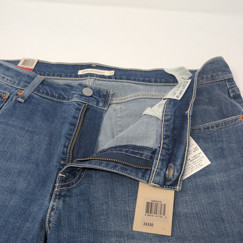 NWT Levi's 414 Relaxed Fit Straight Leg Mid Rise Jeans Women's Size 33x30 - Picture 6 of 16